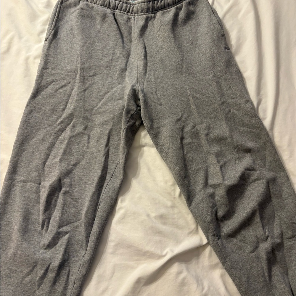 TNA Sweatfleece Pants in Light Gray
